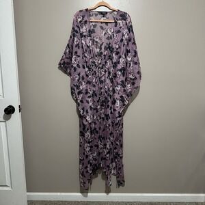 Torrid Kimono Duster Cottagecore Boho Chic  Flowy Open Romantic Plus Size 1/2
